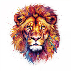 lion head vector