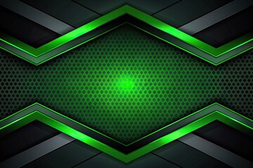 abstract geometric background with black and green lines