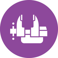 Fototapeta premium Vise glyph circle icon