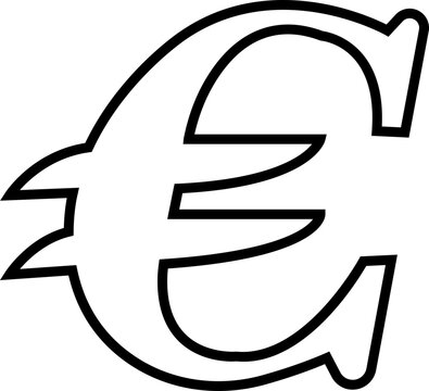 recommend clip art: Euro currency sign icon linear design. European euro currency vector suitable for Web Page, Mobile App. Finance, European, Money, Symbol, Currency, Wealth, Banking isolated on transparent background.