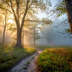 Naklejka premium Fog and Fog.