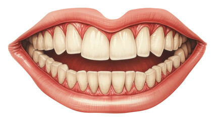 Fototapeta premium PNG Mouth drawing teeth dentistry.