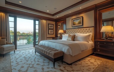 Luxurious Bedroom with a View