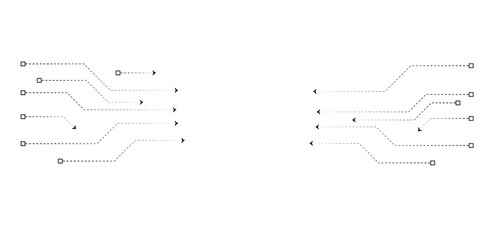abstract technology communication concept vector background. Abstract digital technology futuristic internet network speed connection white background. Abstract Technology Circuit board background. Gr