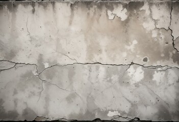 concrete wall background with deep cracks