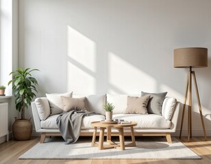 modern living room with sofa