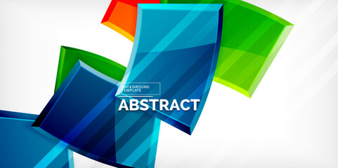 Vector abstract color geometric shapes. Illustration For Wallpaper, Banner, Background, Card, Book Illustration, landing page