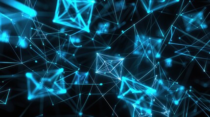 Abstract Digital Network Visualization