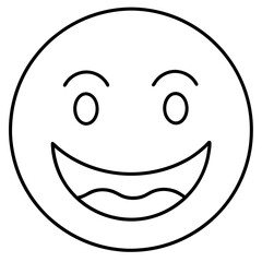 happy smiley face logo icon vector illustration.
