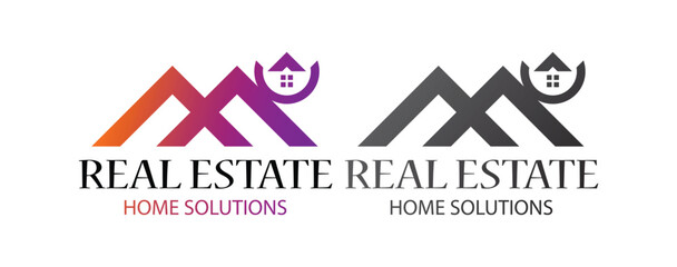 Real estate corporate logo design. Real estate logo vector template. Corporate real estate logo eps 10