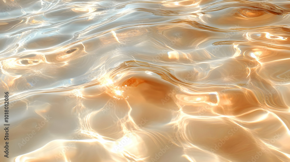 Canvas Prints Close-up of shimmering water surface with light reflections.