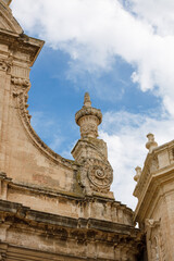 Cathedral Maria Santissima della Madia (Basilica Cattedrale Maria Santissima della Madia) in old town Monopoli, Puglia, Italy . Region of Apulia