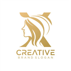  beauty logo design element icon with font creative modern concept