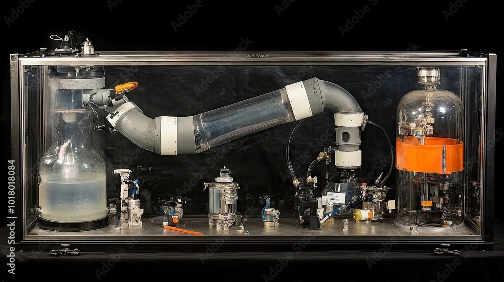 Poster a smart robotic arm assembling small components with precision, demonstrating cutting-edge ai integr