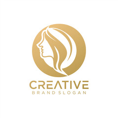  beauty logo design element icon with font creative modern concept