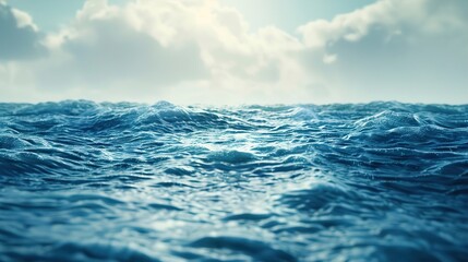 Ocean Waves and Blue Sky - Tranquil Seascape Photography