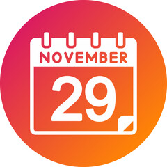 29 November Vector Icon Design