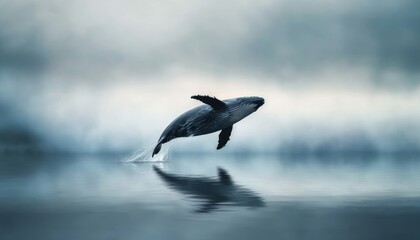 Humpback Whale Leaps Out of the Water