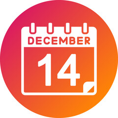 14 December Vector Icon Design