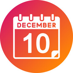 10 December Vector Icon Design