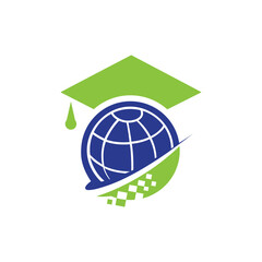 Book logo design vector, university, library, school, academy logo set with open book, graduation hat and torch icons in classic style. Education emblem or label design collection.