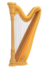 Classical music instrument. Pedal harp