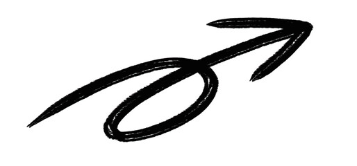 Black twisted arrow icon in flat style