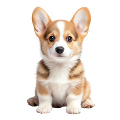 Obraz premium Corgi puppy isolated on transparent background