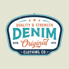 Original Denim - Vintage Design Good For Poster, Wallpaper, T-Shirt, Gift.