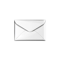 White Envelope Isolated on White Background