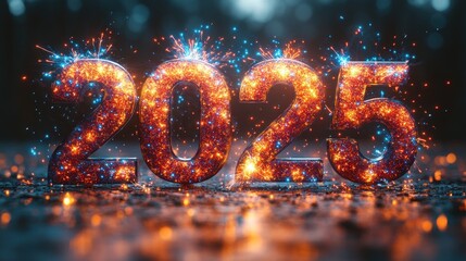 Sparkling 2025 New Year Celebration