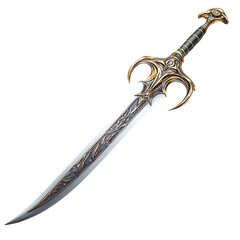 Obraz premium Fantasy sword isolated on transparent background