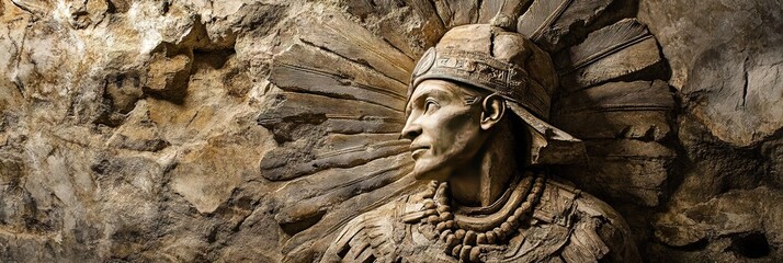 archeology concept with ancient artifacts uncovered from dig site