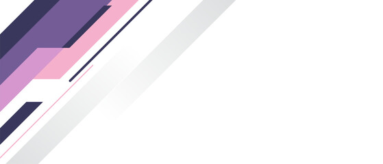 Modern Abstract Geometric Pattern With Diagonal Purple Stripes