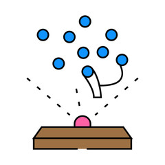 human brain simulation future technology line icon vector. human brain simulation future technology sign. isolated symbol illustration