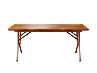 Folding table isolated on transparent background