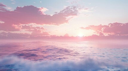 Obraz premium Subtle gradients shifting through pastel hues in a tranquil design