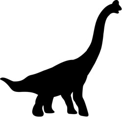 Dinosaurs silhouette icon illustration