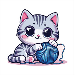 cute cat Illastration and vector arts