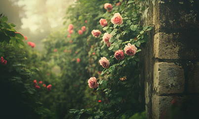 Dreamlike Landscapes and Mystical Gardens with Vibrant Flowers and Glowing Nature