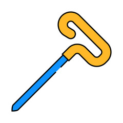 blocking pins knitting wool line icon vector. blocking pins knitting wool sign. isolated symbol illustration