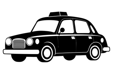 Taxi Silhouette  vector illustration