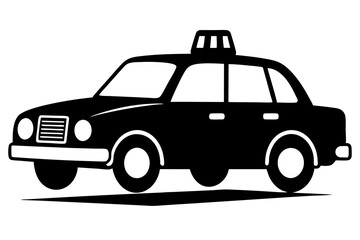 Taxi Silhouette  vector illustration