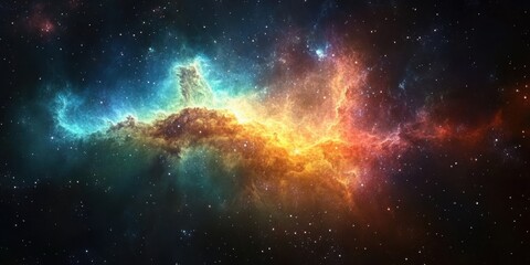 Colorful abstract wallpaper texture background illustration, Universe and time travel between stars and planets
