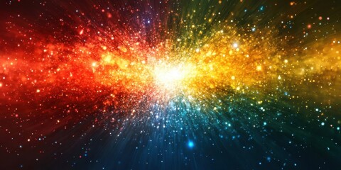 Fototapeta premium Colorful abstract wallpaper texture background illustration, Universe and time travel between stars and planets