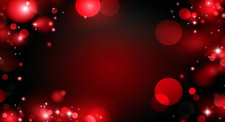 Black and red theme bokeh sparkles abstract background wallpaper