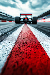 Formula One Car on Race Track