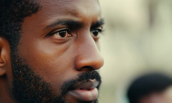 Venezuelan Man Engaged in Local Community Meeting