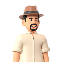 Archeologist Professional Profession Profile 3D Avatar