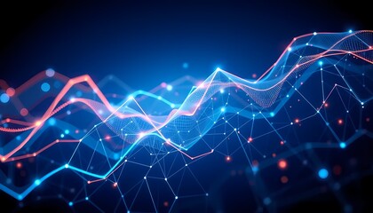 Digital business abstract background with lines